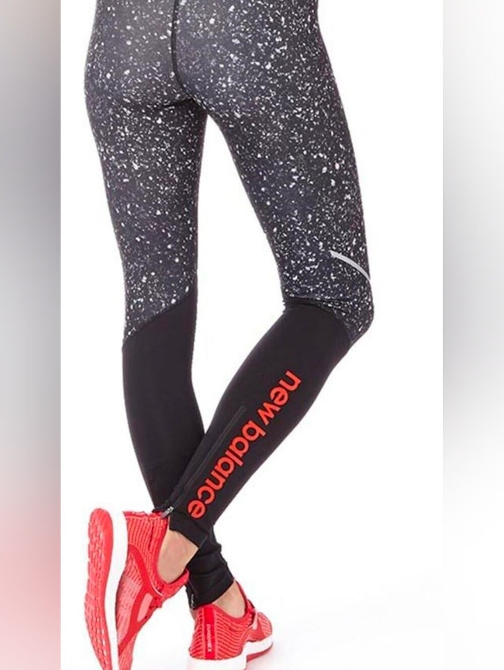 New Balance Black Speckled Athletic Leggings